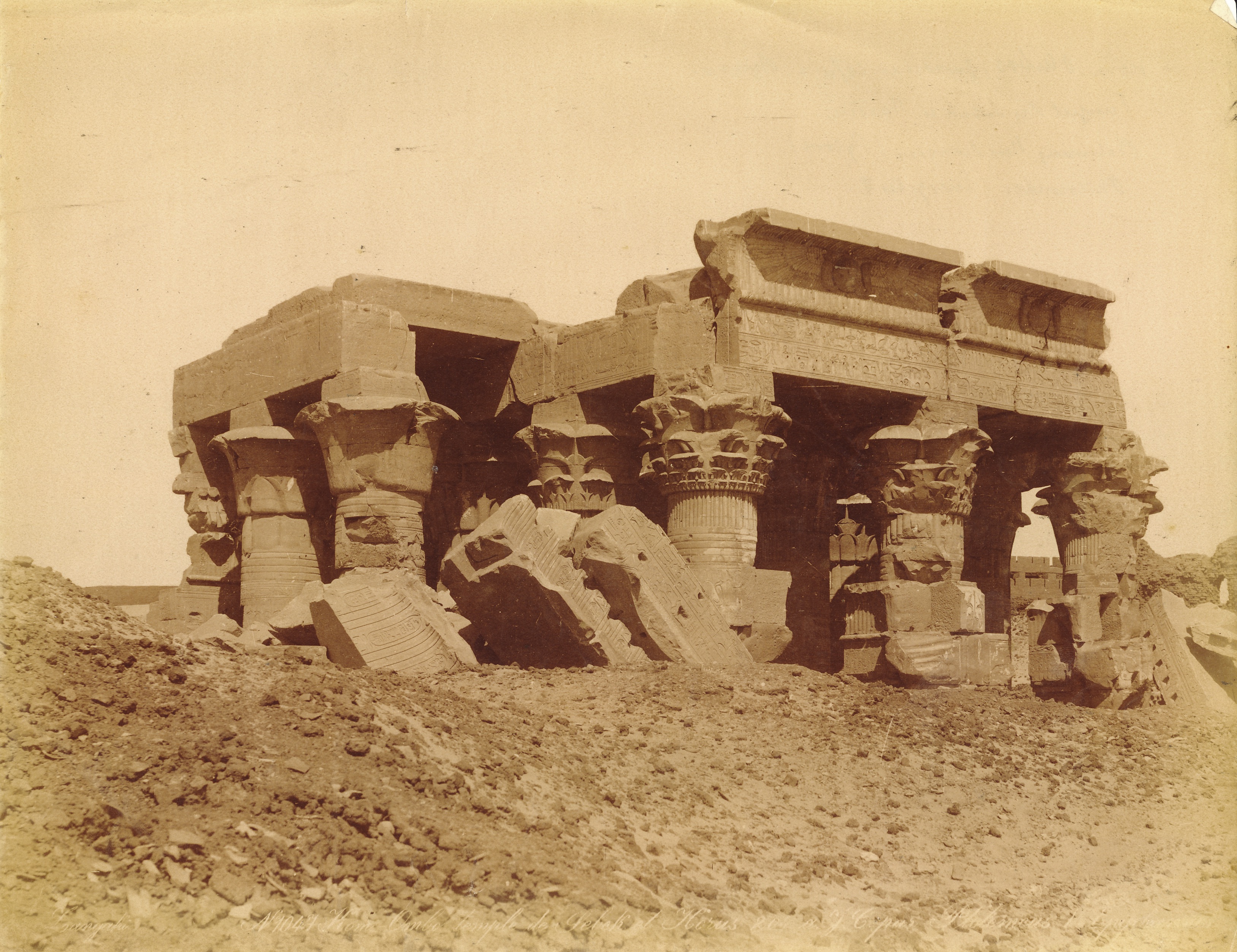 Tempel von Kom Ombo, Oberägypten - Nachlass Moritz Meurer Waldenburg