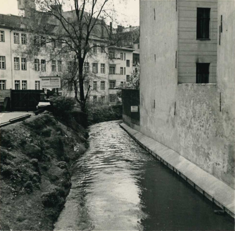 Schönhauser Graben der Panke an der Schulzendorfer Straße, 1959